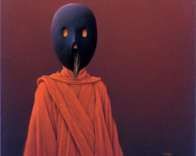 Image similar to no face from spirited away. angry art by beksinski and salvador dali