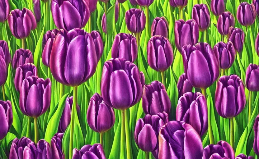 Prompt: a Photorealistic dramatic hyperrealistic tulips, by Alex Grey