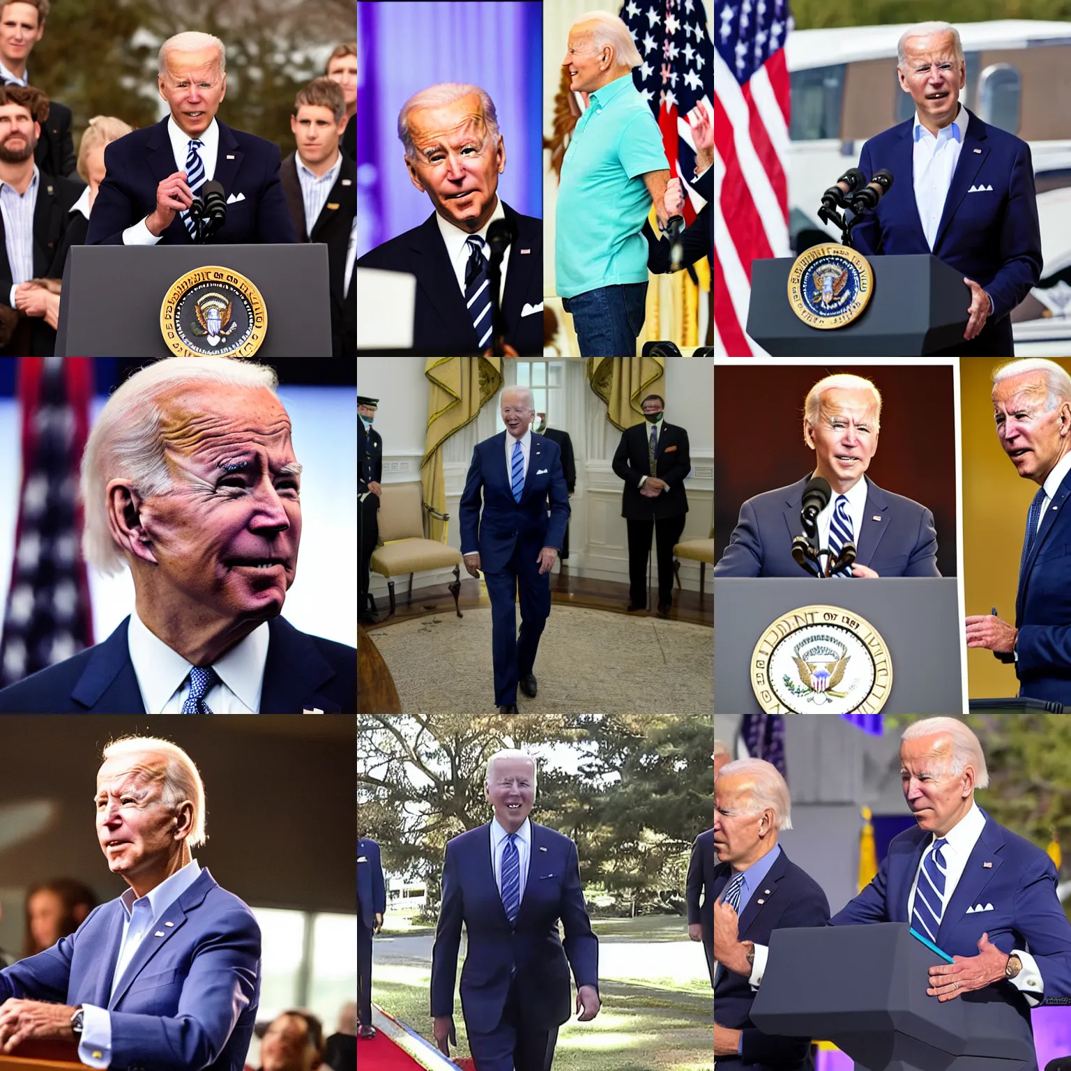 Prompt: president joe biden with a big fat belly