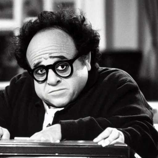 Image similar to danny devito guest starring on the tv show seinfeld, 4 k detail