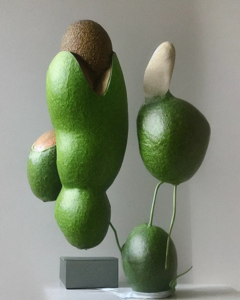 Prompt: “a modern decorated avocado vase. Professional photography.”