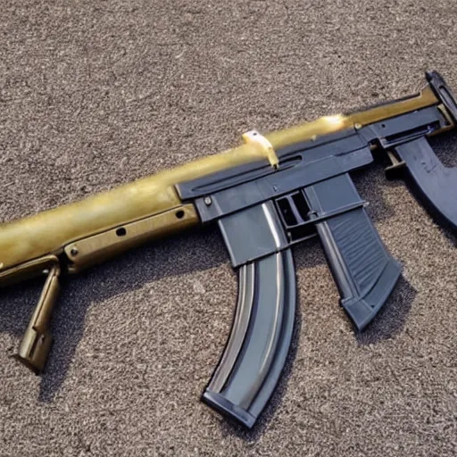 Prompt: clean nice shiny ak47, automatic rifle