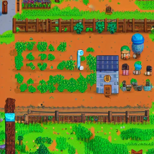 Image similar to Bernie Sanders in Stardew Valley 4k