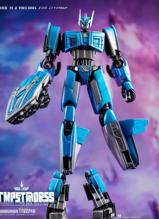 Image similar to Transformers Elvia action figure from Transformers: Kingdom, symmetrical details, by Hasbro, Takaratomy, tfwiki.net photography, product photography, official media