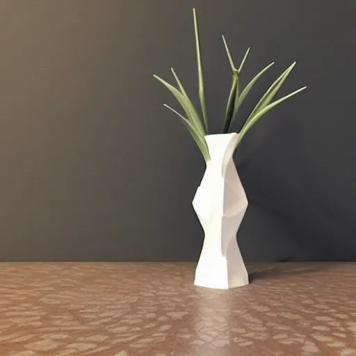 Image similar to 3d printed vase, Voronoi, parametric design