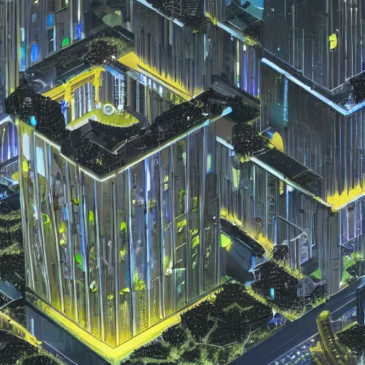 Image similar to arcology in a utopian futuristic eco - city