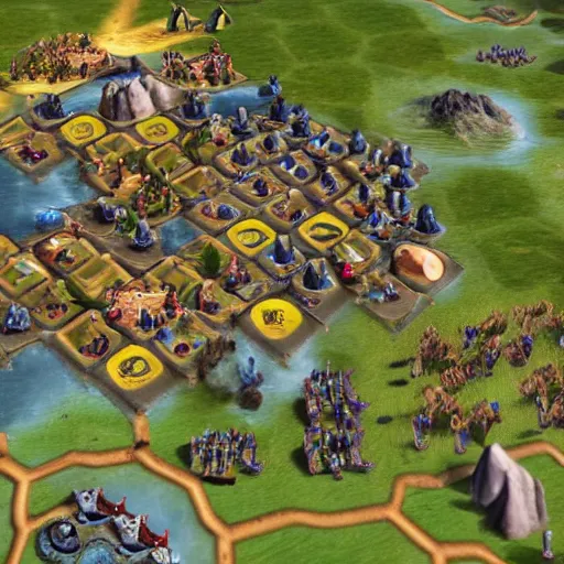 Image similar to saul goodman as a leader in sid meier's civilization 5