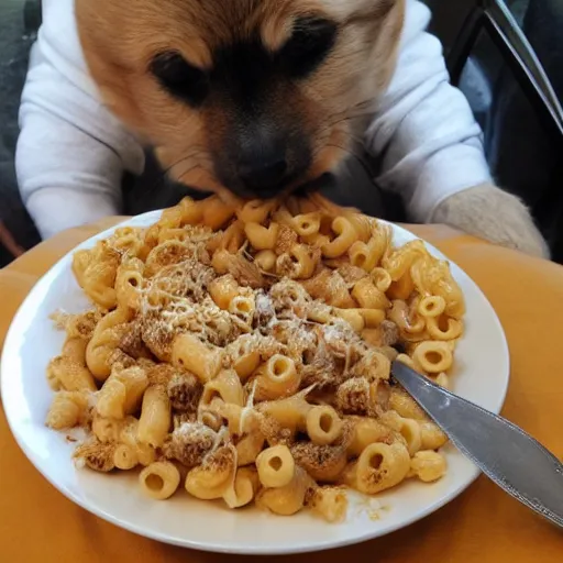 Prompt: macaroni and fleas is the dessert of champions
