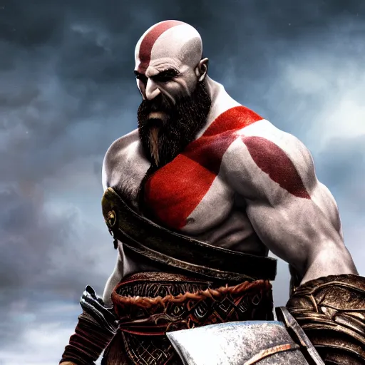 Image similar to kratos from God of war 2018