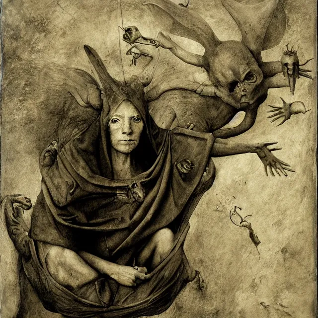 Prompt: photo of the devil by hieronymus bosch, joel peter witkin, annie liebovitz. gustave dore, octane render, 8 k uhd