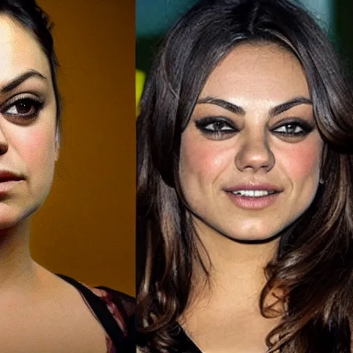 Prompt: Mila Kunis, Frank Frazetta