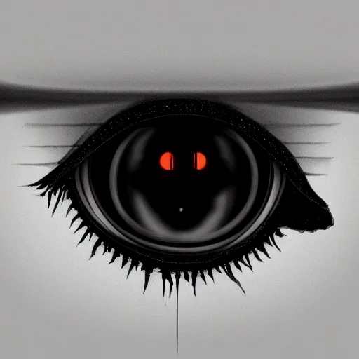 Image similar to a close up image of an eye of the watcher, eerie, dark color scheme, horror, artstation, cgsociety