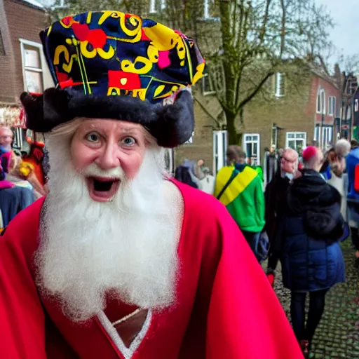 Prompt: sinterklaas en zwarte piet