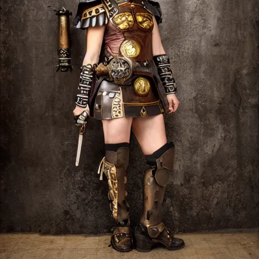 Image similar to steampunk roman warrior s