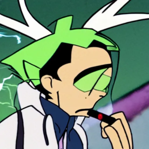 Image similar to a real photo of ben tennyson ( ben 1 0 ) smoking a cigarette