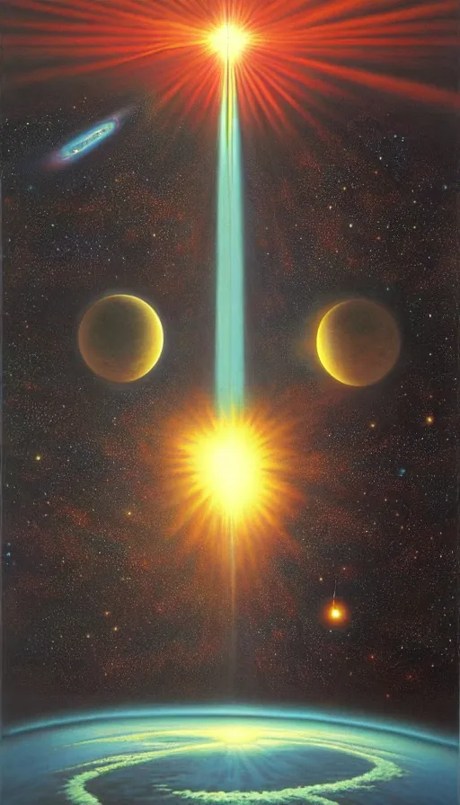 Image similar to the two complementary forces that make up all aspects and phenomena of life, by David A. Hardy