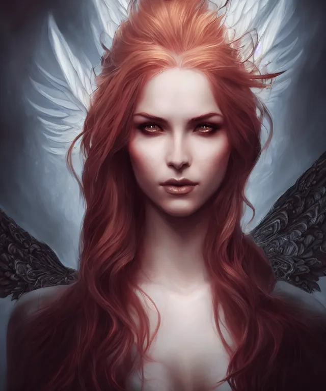 demonic angel by charlie bowater and artgerm, full | Stable Diffusion ...