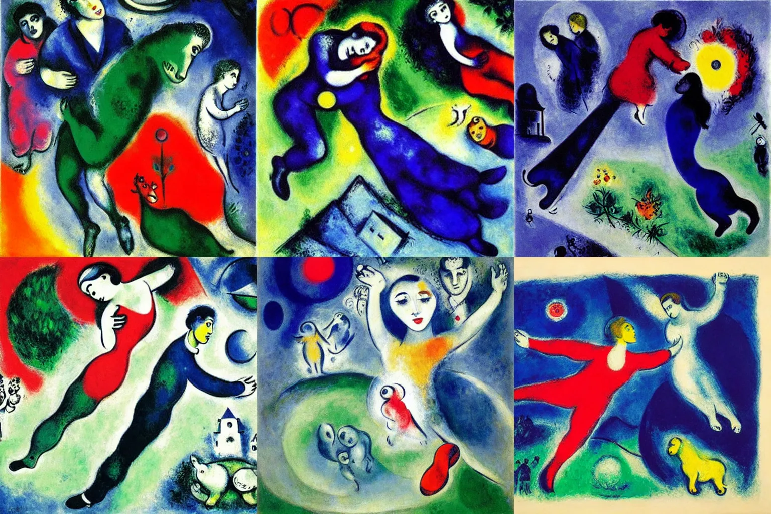 Prompt: artwork by marc chagall,
