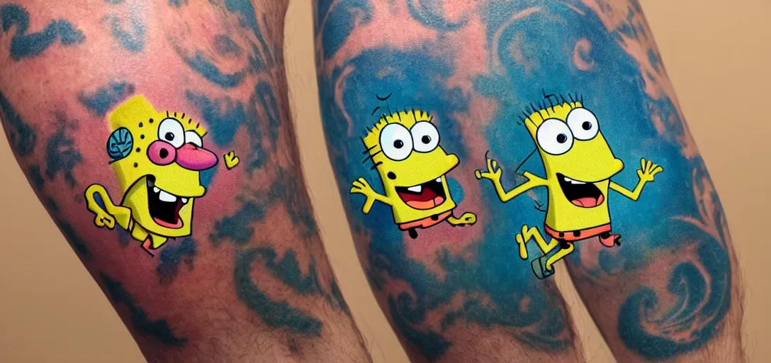 My brother and I got matching tattoos a few months ago   rBikiniBottomTwitter