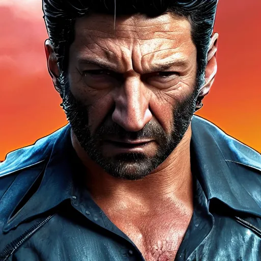 Image similar to Joe bernthal as wolverine 4K quality Super Realistic