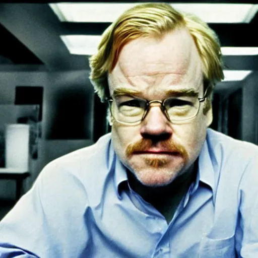 Prompt: Philip Seymour Hoffman as Walter White