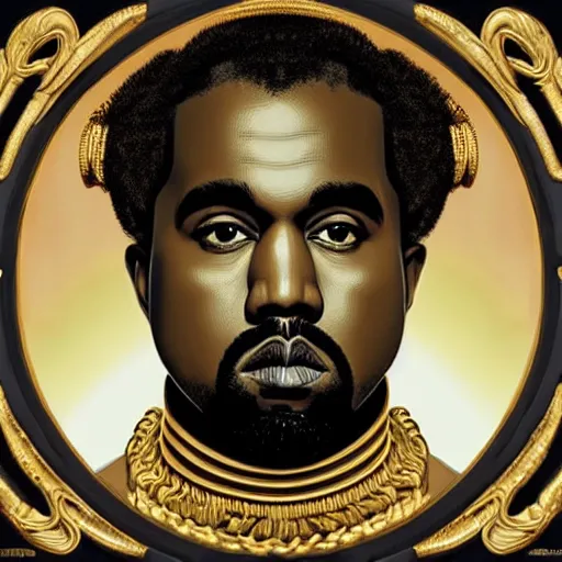 Neoclassicism rap album cover for Kanye West DONDA 2 Stable Diffusion