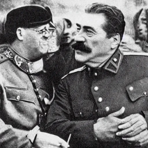 Image similar to Photo of Joseph Stalin friendship with dragon from Game of Thrones ,