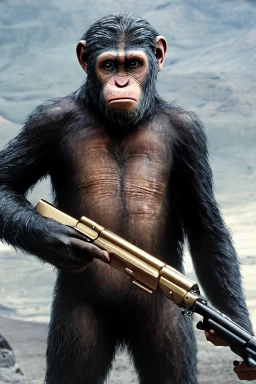 Prompt: planet of the apes directed by quentin tarantino