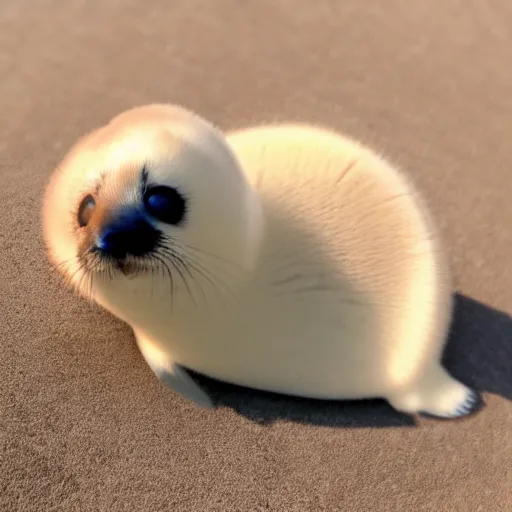 Image similar to baby harp seal driving a stolen car, GTA 6 leak