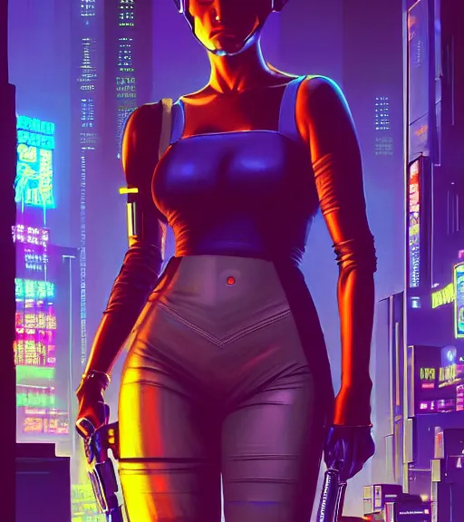 Image similar to a portrait of a cyberpunk choomba, Night City, cyberpunk 2077, very very coherent painting, 1979 OMNI Magazine Cover, street level neo-Tokyo in Cyberpunk 2077 style by Vincent Di Fate by mark arian by artgerm, 4k, 8k, HD, trending on artstation