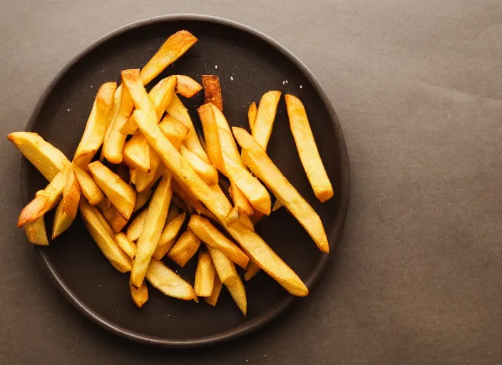 Image similar to dslr food photograph of french fries 8 5 mm f 1. 8