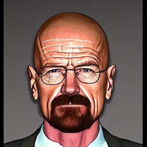 Image similar to walter white as gigachad