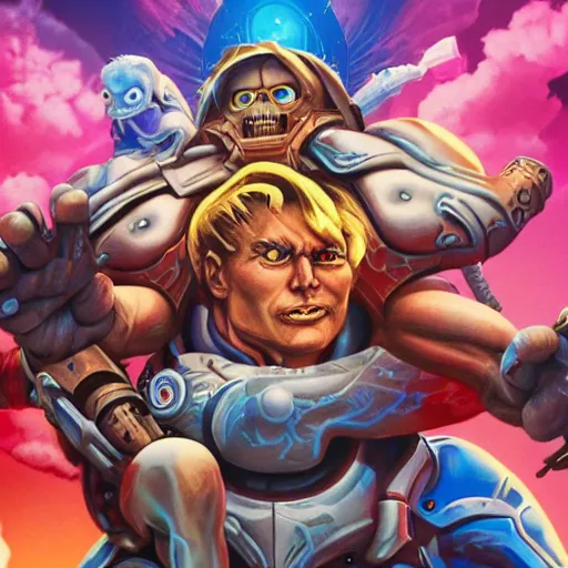 Image similar to elon musk holding the power of grayskull, 8 k uhd