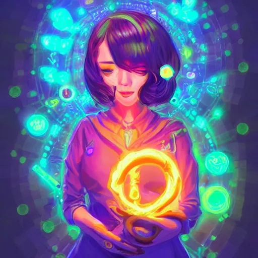 Image similar to skill magic deepdream radiating a glowing aura stuff loot legends stylized digital illustration video game icon artstation lois van baarle, ilya kuvshinov, rossdraws,