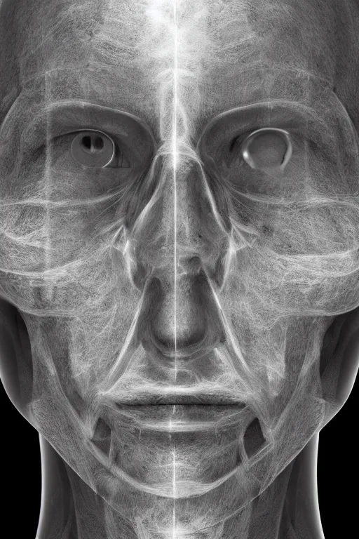 Prompt: an x ray of a face transplant , photorealistic,,4k resolution