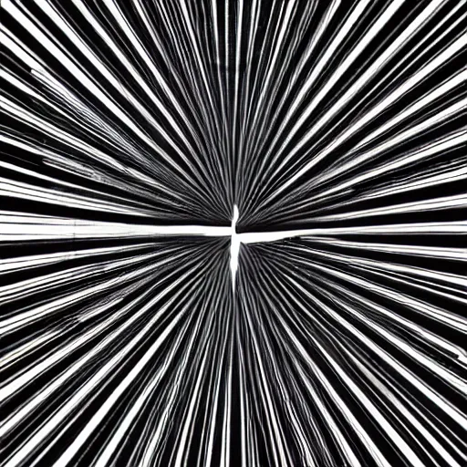 Image similar to optical illusion, black and white lines