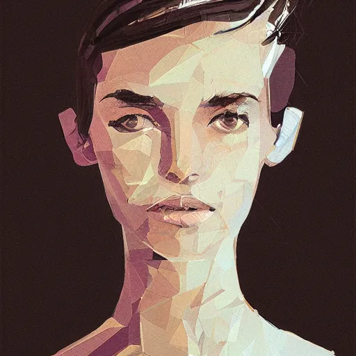 Image similar to portrait of a beautiful woman by sparth