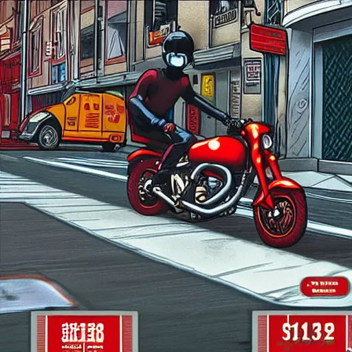 Prompt: akira style motorcycles in the streets of san francisco in 2 0 4 8