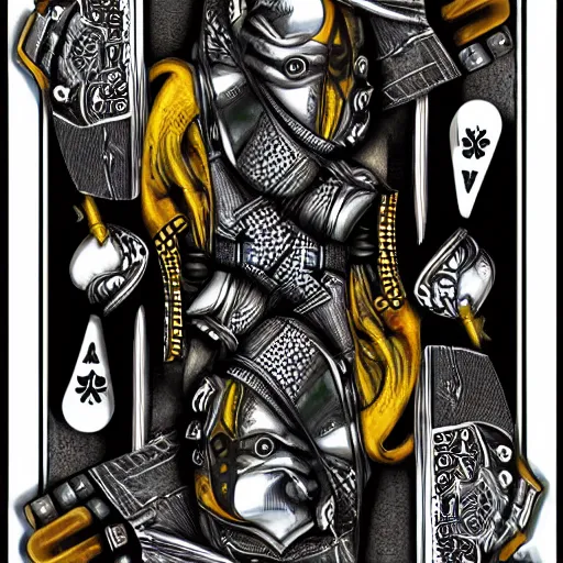 Image similar to a poker card concept by giger