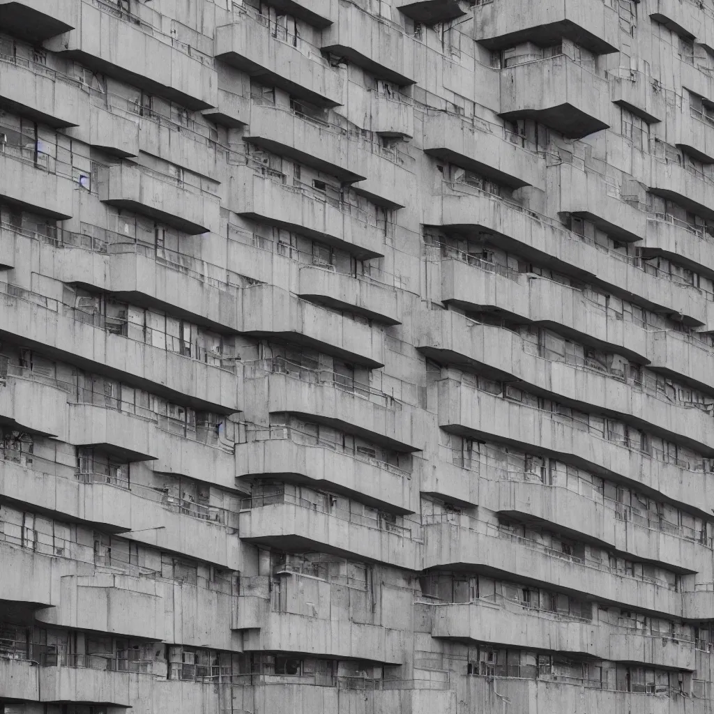 Image similar to a mid-century brutalist building on Instagram