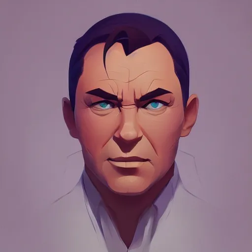 Image similar to face icon stylized minimalist agent 0 0 7, loftis, cory behance hd by jesper ejsing, by rhads, makoto shinkai and lois van baarle, ilya kuvshinov, rossdraws global illumination