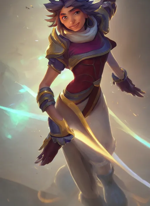 Image similar to youthful taliyah, from league of legends, au naturel, light armor, hyper detailed, digital art, trending in artstation, cinematic lighting, studio quality, smooth render, unreal engine 5 rendered, octane rendered, art style by klimt and nixeu and ian sprigger and wlop and krenz cushart