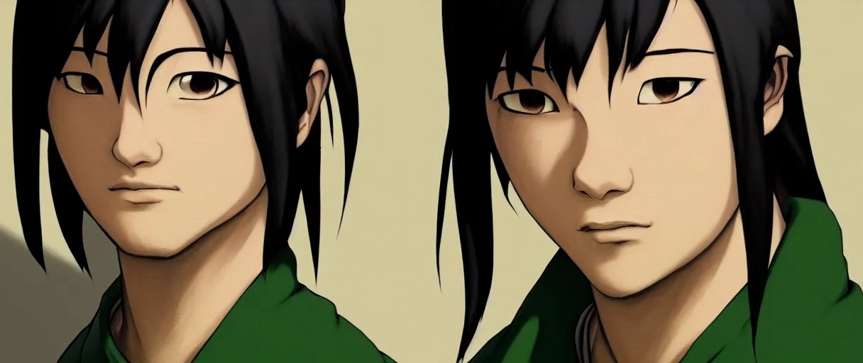 Image similar to hyperrealist highly detailed english medieval portrait of Toph Bei Fong, concept art avatar the last airbender dramatic studio lighting 8k wide angle shallow depth of field