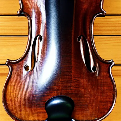 Prompt: The back of a violin