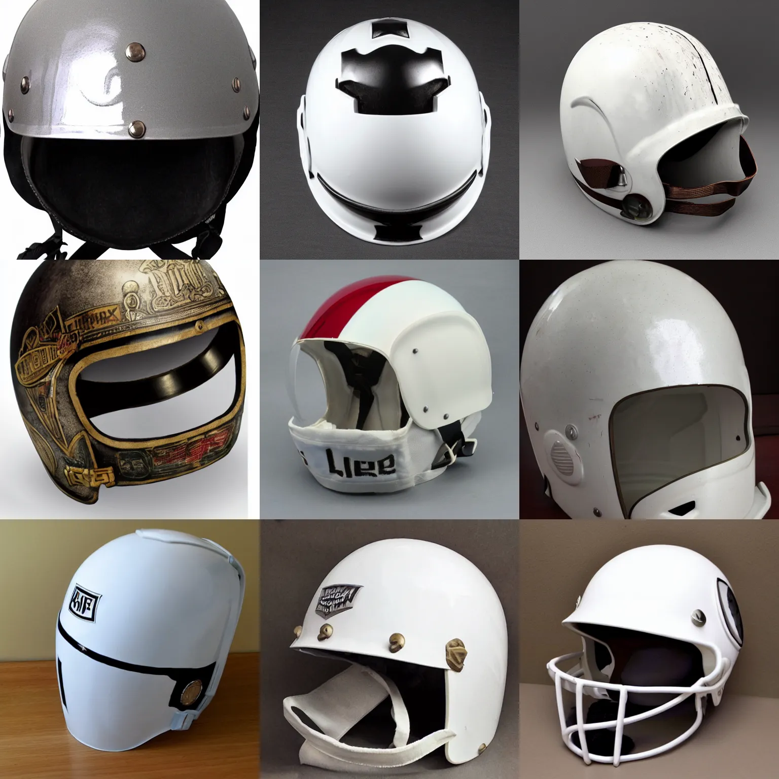 Prompt: toilet bowl helmet of white knight .-C 12