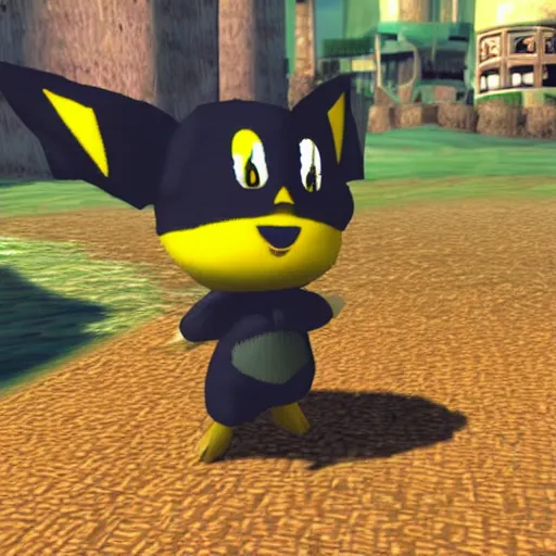 Image similar to pichu in a ps 2 game