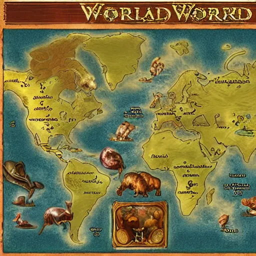 Image similar to Variable world fantasy map