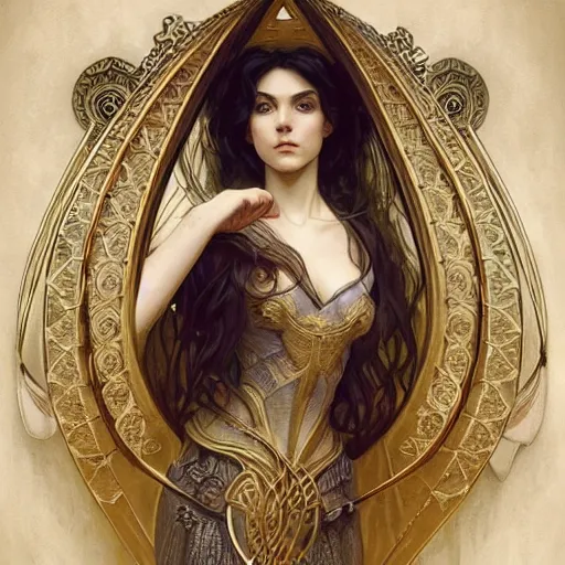 Image similar to a strange harp, d & d, fantasy, intricate, elegant, symmetrical face, highly detailed, digital painting, artstation, concept art, smooth, sharp focus, illustration, art by artgerm and greg rutkowski and alphonse mucha