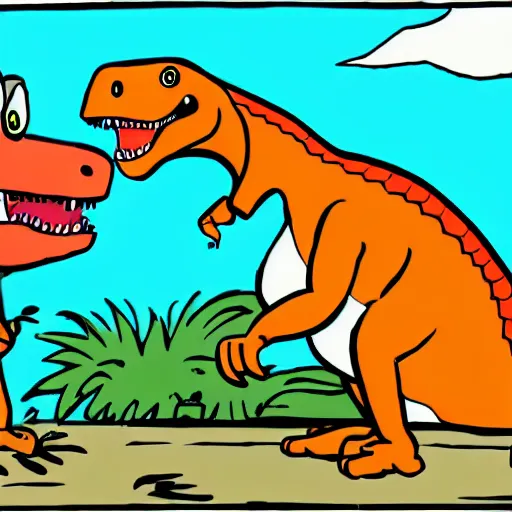 Image similar to dinosaur cartoon