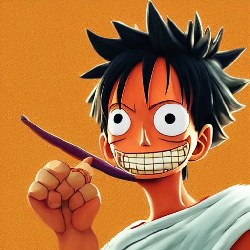 Image similar to luffy, highly detailed, pixar style, artstation, soft light, sharp focus, illustration, concept art